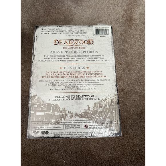 Deadwood - The Complete Series (DVD 2008, 19-Disc Set) NEW SEALED- RARE version - Picture 3 of 6